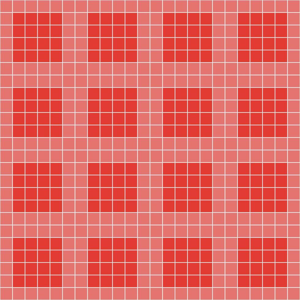 Red tile background, Mosaic tile background, Tile background, Seamless pattern, Mosaic seamless pattern, Mosaic tiles texture or background. Bathroom wall tiles, swimming pool tiles. vector