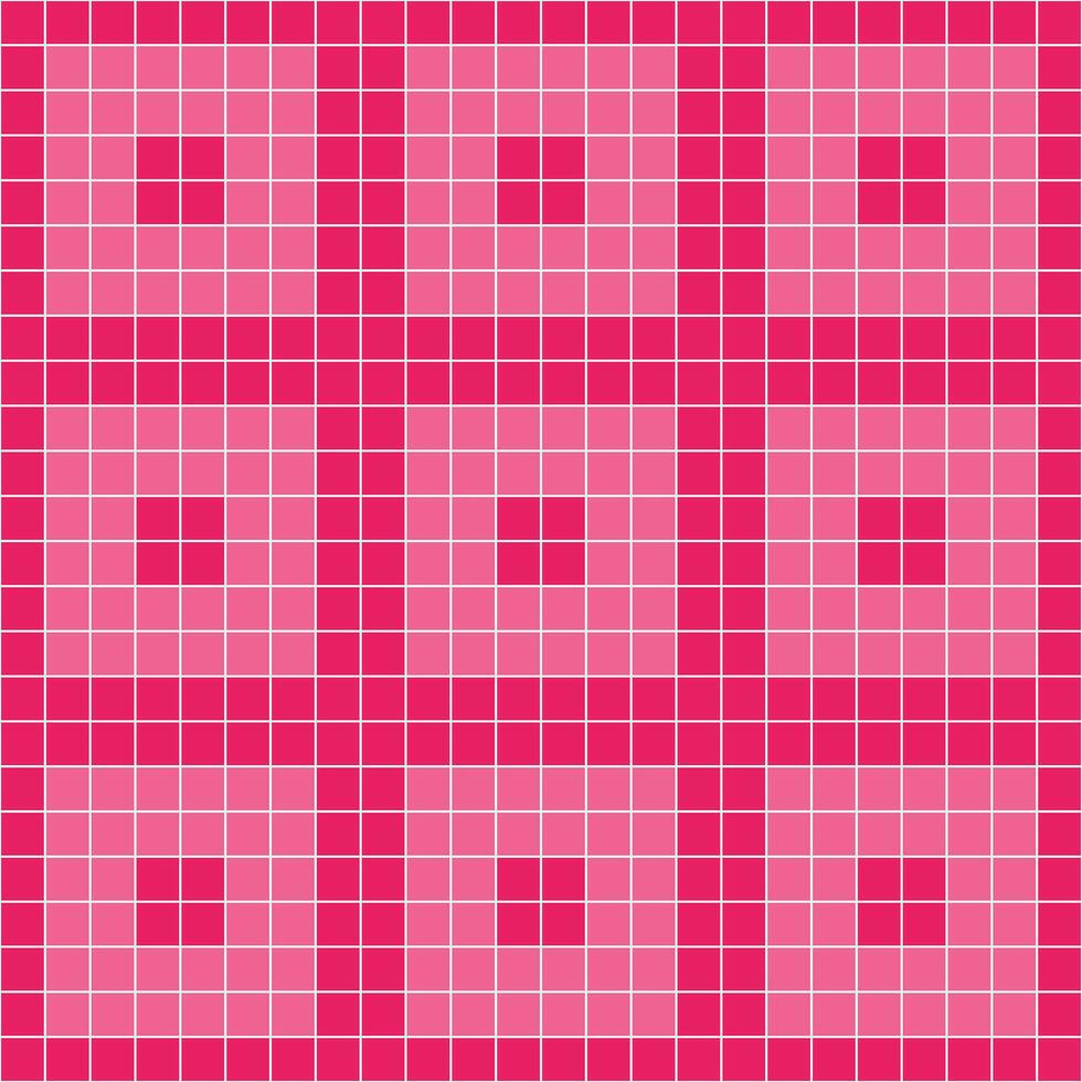 Pink tile background, Mosaic tile background, Tile background, Seamless pattern, Mosaic seamless pattern, Mosaic tiles texture or background. Bathroom wall tiles, swimming pool tiles. vector