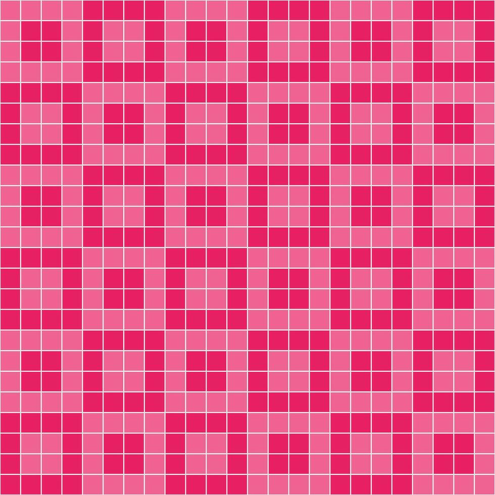 Pink tile background, Mosaic tile background, Tile background, Seamless pattern, Mosaic seamless pattern, Mosaic tiles texture or background. Bathroom wall tiles, swimming pool tiles. vector