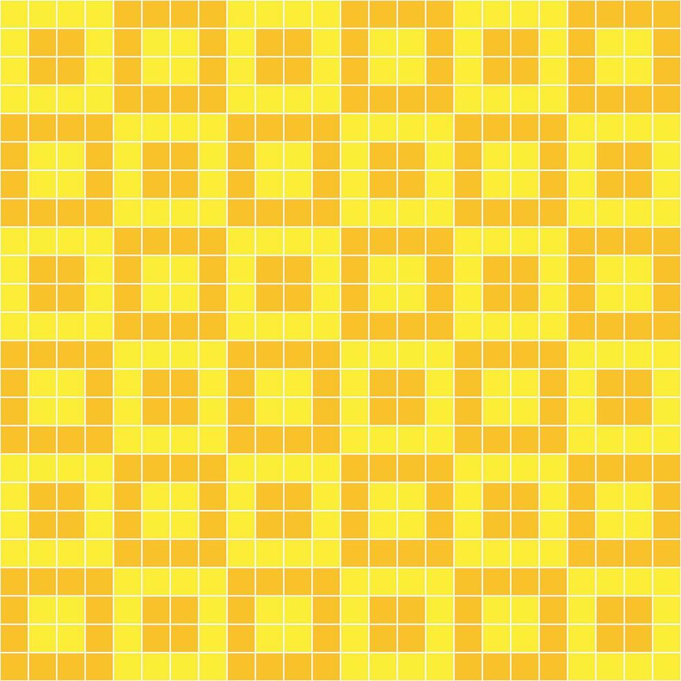 Yellow tile background, Mosaic tile background, Tile background, Seamless pattern, Mosaic seamless pattern, Mosaic tiles texture or background. Bathroom wall tiles, swimming pool tiles. vector