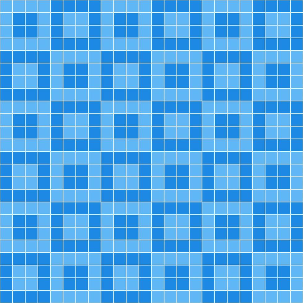 Blue tile background, Mosaic tile background, Tile background, Seamless pattern, Mosaic seamless pattern, Mosaic tiles texture or background. Bathroom wall tiles, swimming pool tiles. vector