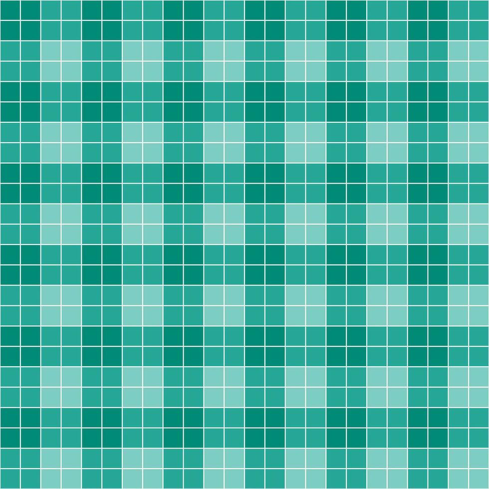 Green tile background, Mosaic tile background, Tile background, Seamless pattern, Mosaic seamless pattern, Mosaic tiles texture or background. Bathroom wall tiles, swimming pool tiles. vector