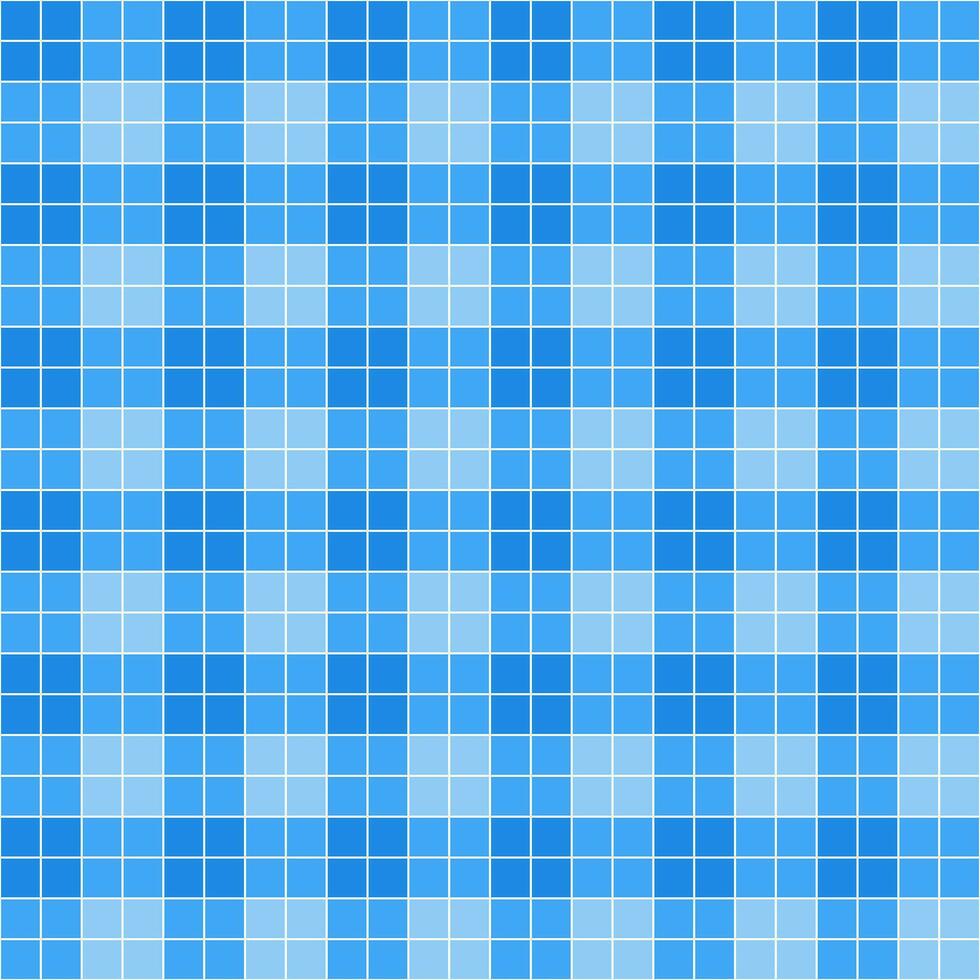 Blue tile background, Mosaic tile background, Tile background, Seamless pattern, Mosaic seamless pattern, Mosaic tiles texture or background. Bathroom wall tiles, swimming pool tiles. vector
