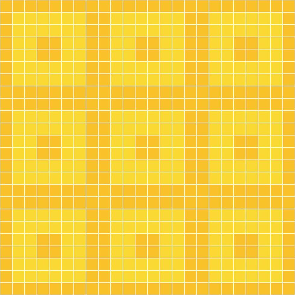 Yellow tile background, Mosaic tile background, Tile background, Seamless pattern, Mosaic seamless pattern, Mosaic tiles texture or background. Bathroom wall tiles, swimming pool tiles. vector