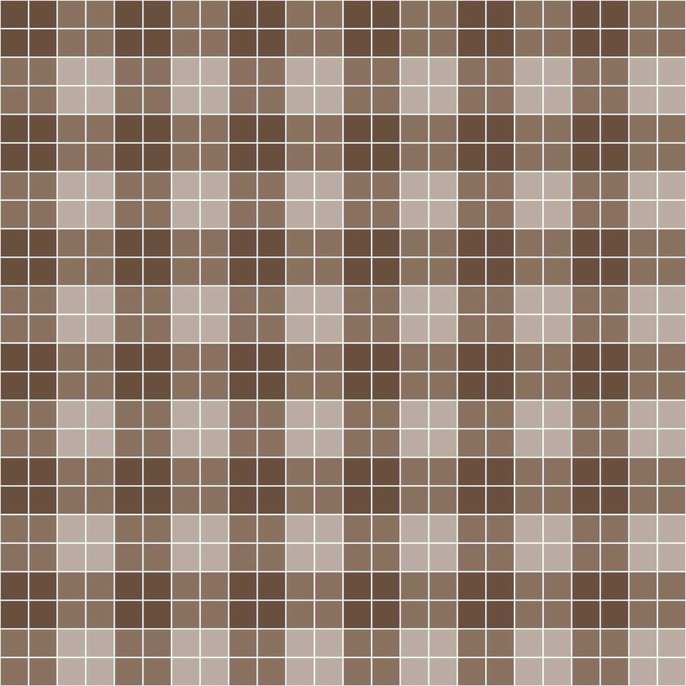 Brown tile background, Mosaic tile background, Tile background, Seamless pattern, Mosaic seamless pattern, Mosaic tiles texture or background. Bathroom wall tiles, swimming pool tiles. vector