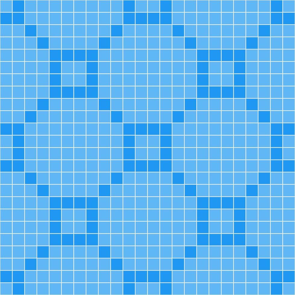 Blue tile background, Mosaic tile background, Tile background, Seamless pattern, Mosaic seamless pattern, Mosaic tiles texture or background. Bathroom wall tiles, swimming pool tiles. vector
