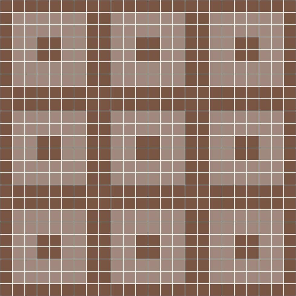 Brown tile background, Mosaic tile background, Tile background, Seamless pattern, Mosaic seamless pattern, Mosaic tiles texture or background. Bathroom wall tiles, swimming pool tiles. vector