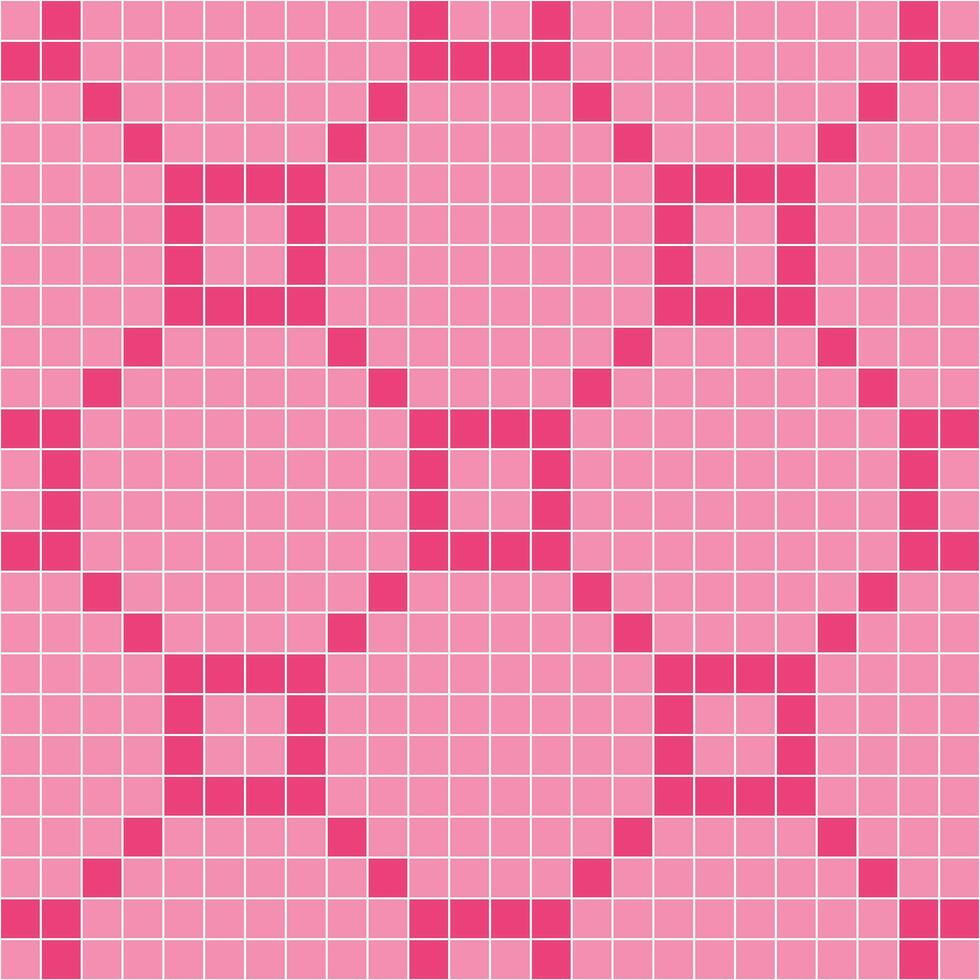 Pink tile background, Mosaic tile background, Tile background, Seamless pattern, Mosaic seamless pattern, Mosaic tiles texture or background. Bathroom wall tiles, swimming pool tiles. vector
