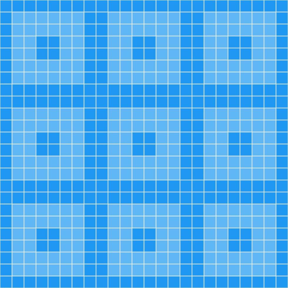 Blue tile background, Mosaic tile background, Tile background, Seamless pattern, Mosaic seamless pattern, Mosaic tiles texture or background. Bathroom wall tiles, swimming pool tiles. vector