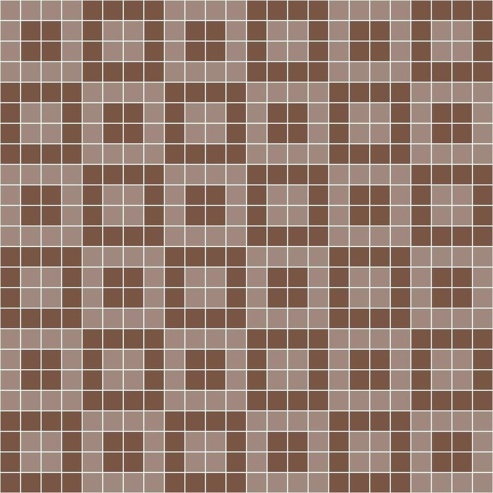 Brown tile background, Mosaic tile background, Tile background, Seamless pattern, Mosaic seamless pattern, Mosaic tiles texture or background. Bathroom wall tiles, swimming pool tiles. vector