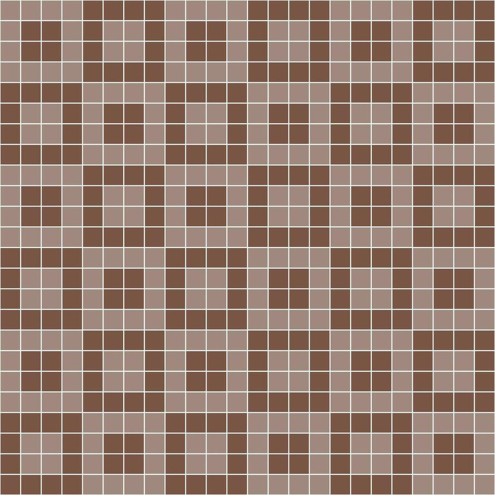 Brown tile background, Mosaic tile background, Tile background, Seamless pattern, Mosaic seamless pattern, Mosaic tiles texture or background. Bathroom wall tiles, swimming pool tiles. vector