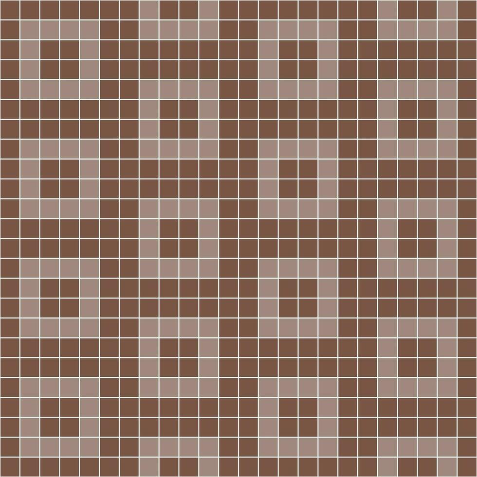 Brown tile background, Mosaic tile background, Tile background, Seamless pattern, Mosaic seamless pattern, Mosaic tiles texture or background. Bathroom wall tiles, swimming pool tiles. vector
