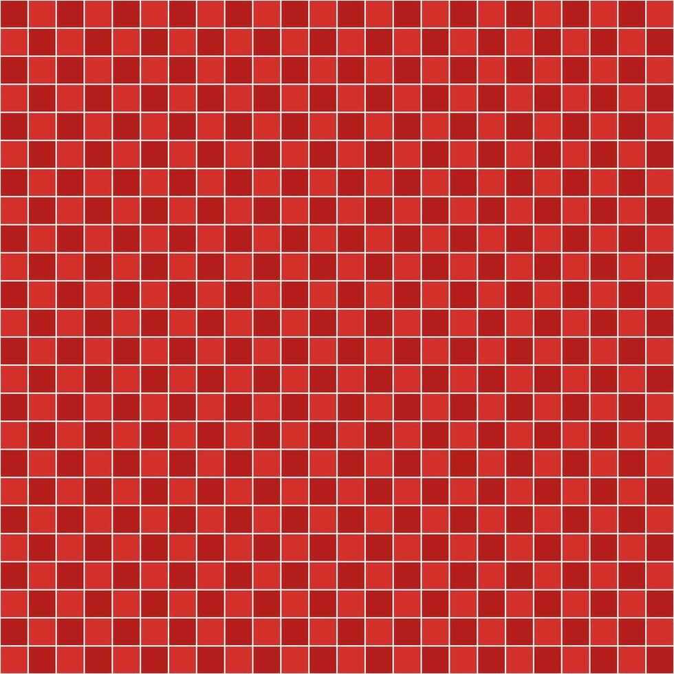 Red tile background, Mosaic tile background, Tile background, Seamless pattern, Mosaic seamless pattern, Mosaic tiles texture or background. Bathroom wall tiles, swimming pool tiles. vector