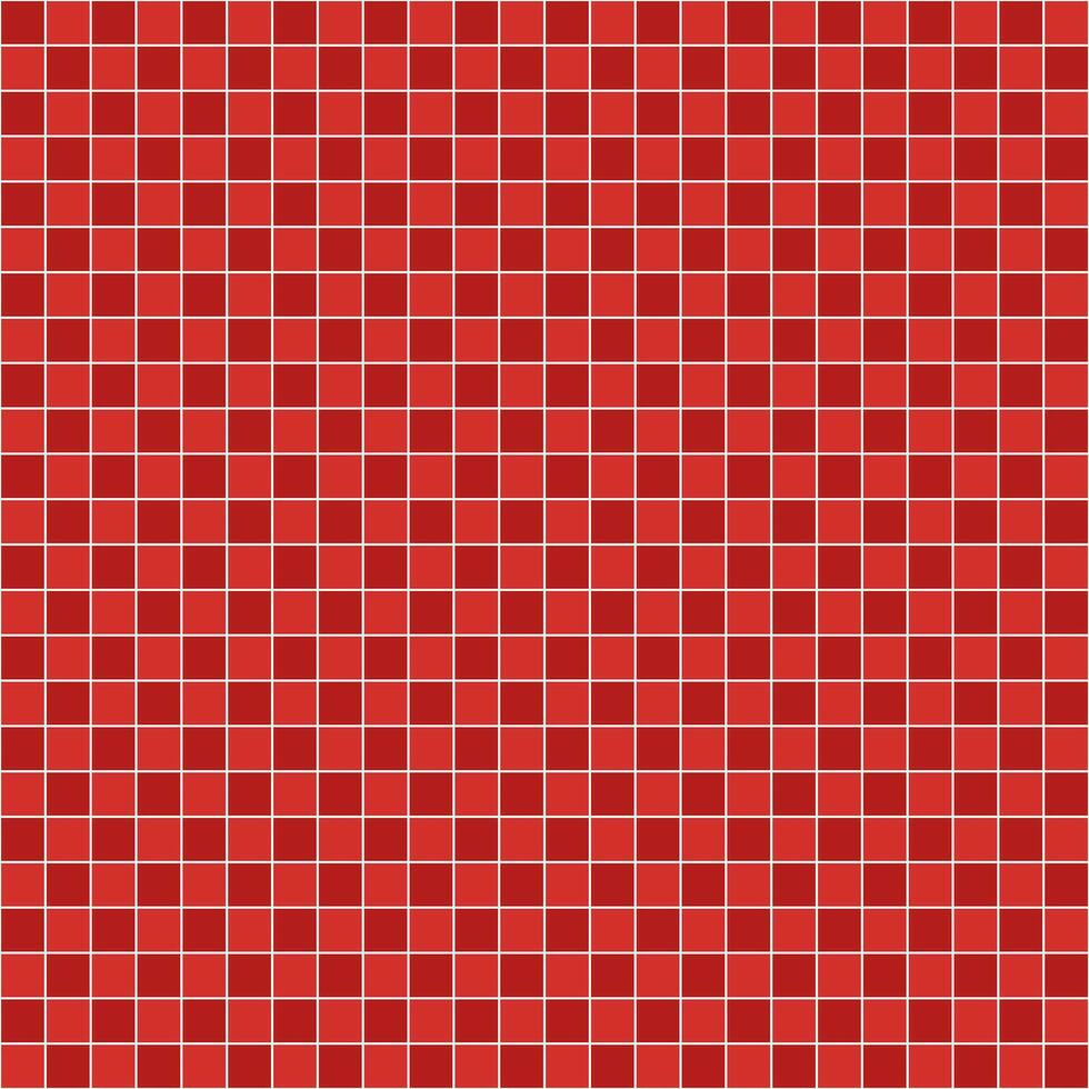 Red tile background, Mosaic tile background, Tile background, Seamless pattern, Mosaic seamless pattern, Mosaic tiles texture or background. Bathroom wall tiles, swimming pool tiles. vector