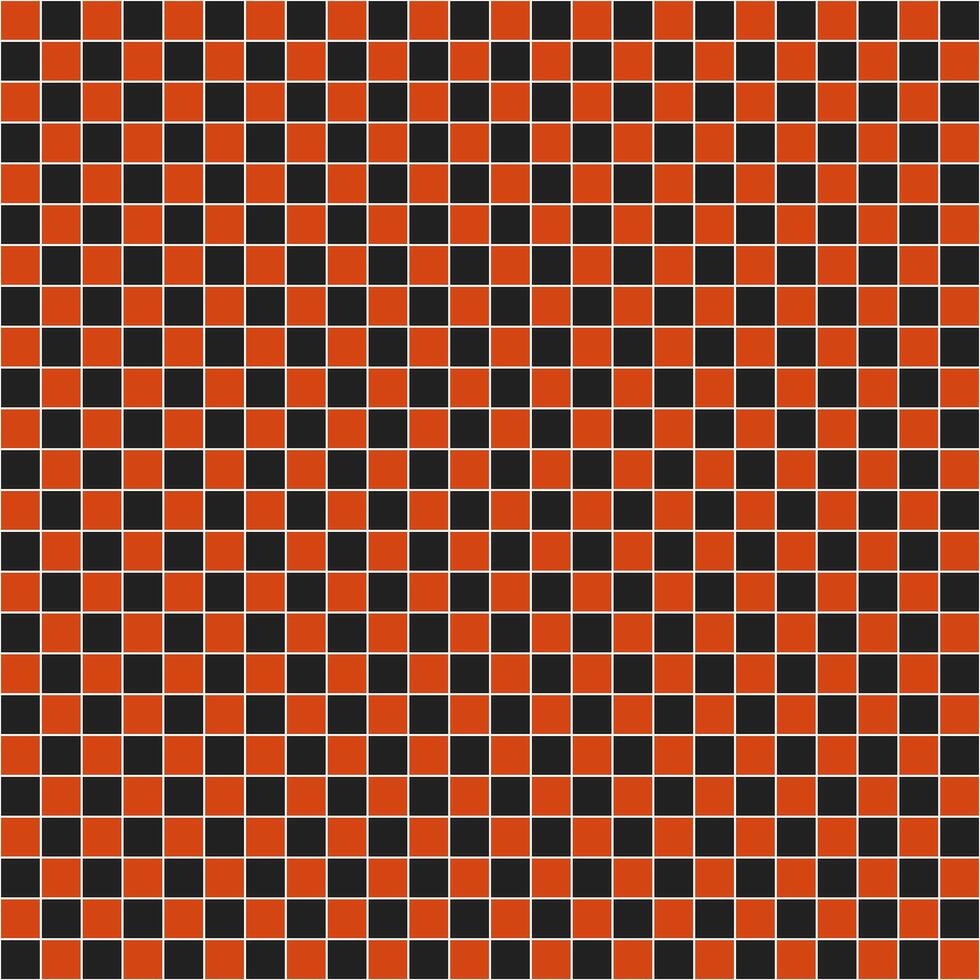 Orange and black tile background, Mosaic tile background, Tile background, Seamless pattern, Mosaic seamless pattern, Mosaic tiles texture or background. Bathroom wall tiles, swimming pool tiles. vector