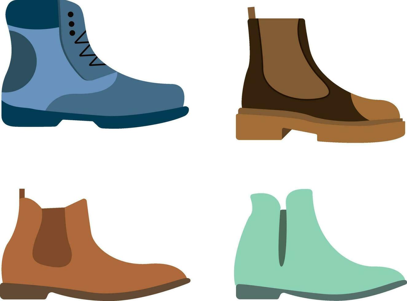 Winter boots. shoes icon for design decoration. Vector illustration