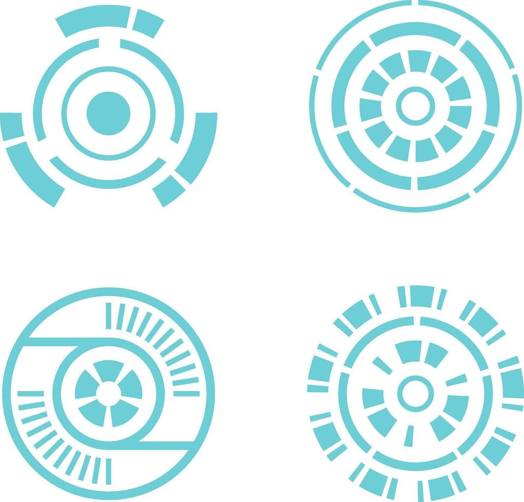 Futuristic Circle Hud. Title callouts and frames in Sci-Fi style. Bar label, bar box call info.Vector Pro vector