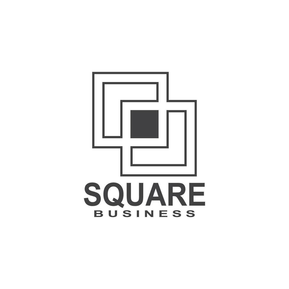 Square Business icon And Symbol Template vector