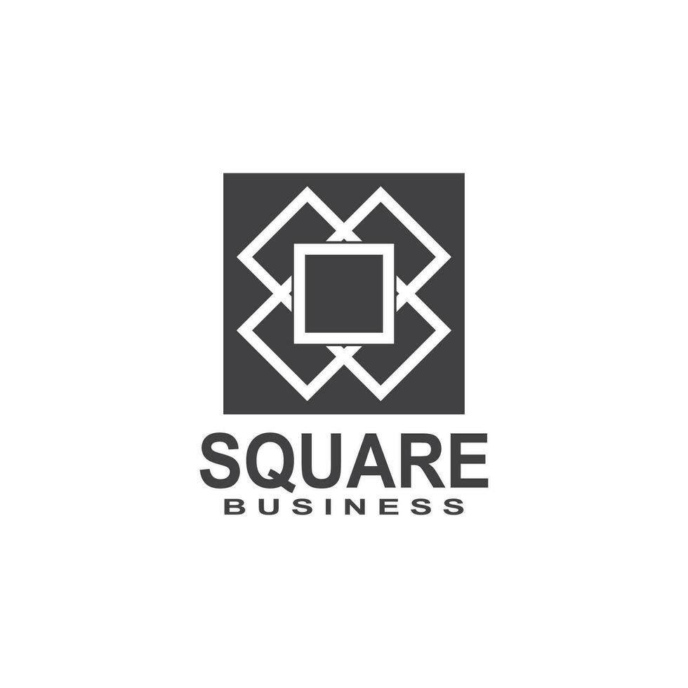 Square Business icon And Symbol Template vector