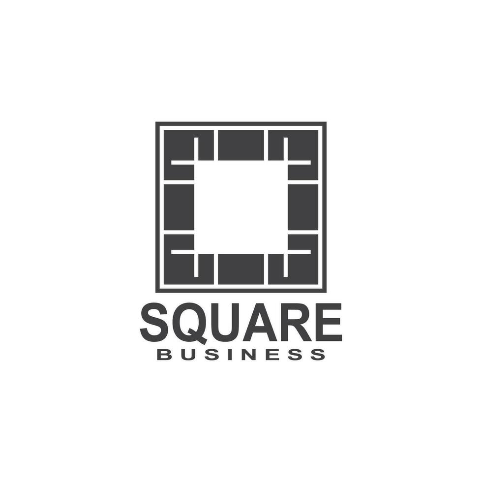 Square Business icon And Symbol Template vector