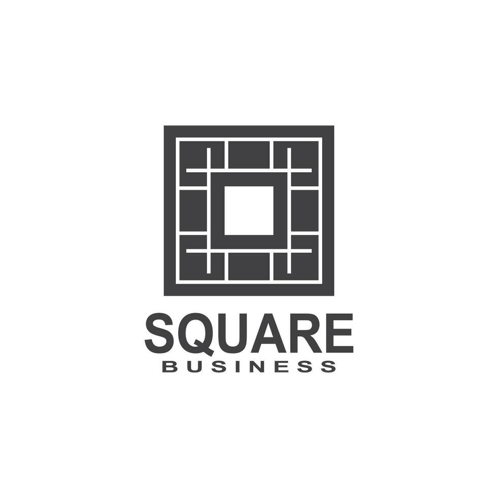 Square Business icon And Symbol Template vector