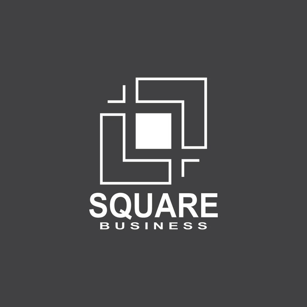 Square Business icon And Symbol Template vector
