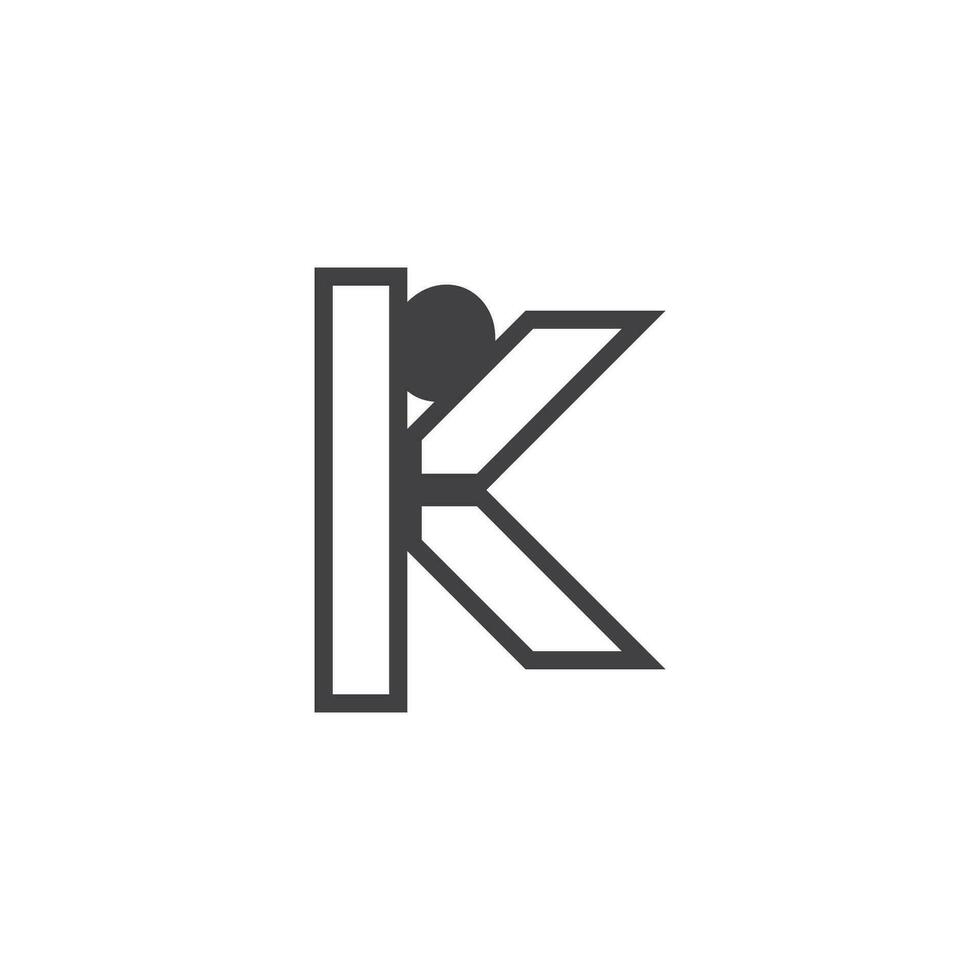 People With K Letter Logo Vector Template