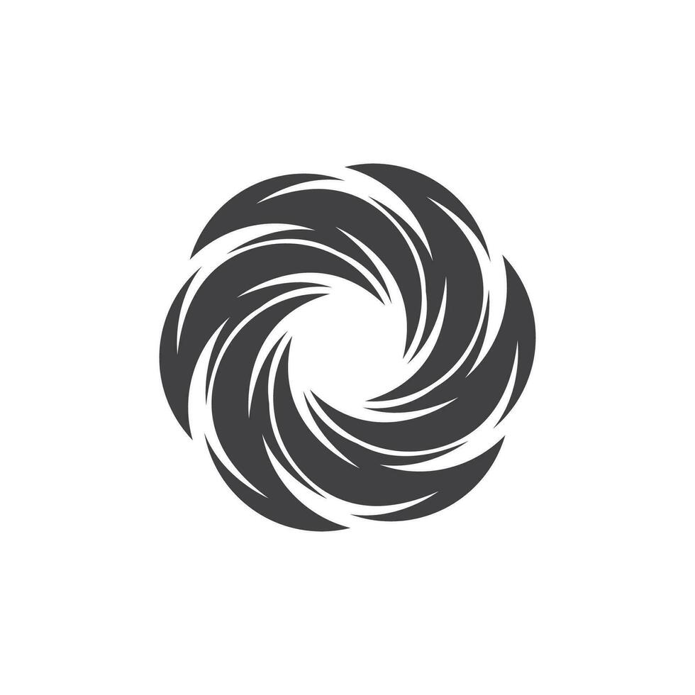 Circle Ring swirl Abstract Logo Vector