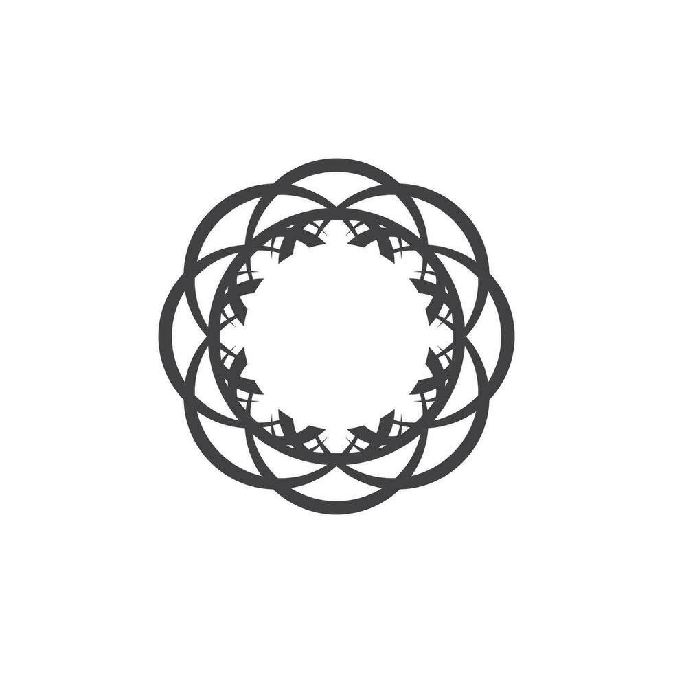 Circle Ring swirl Abstract Logo Vector