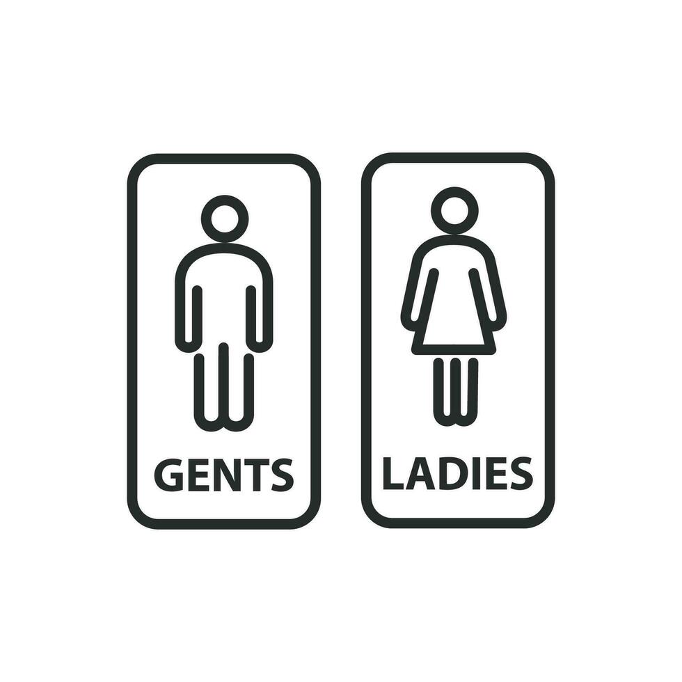 restroom symbol vector design illustration toilet sign