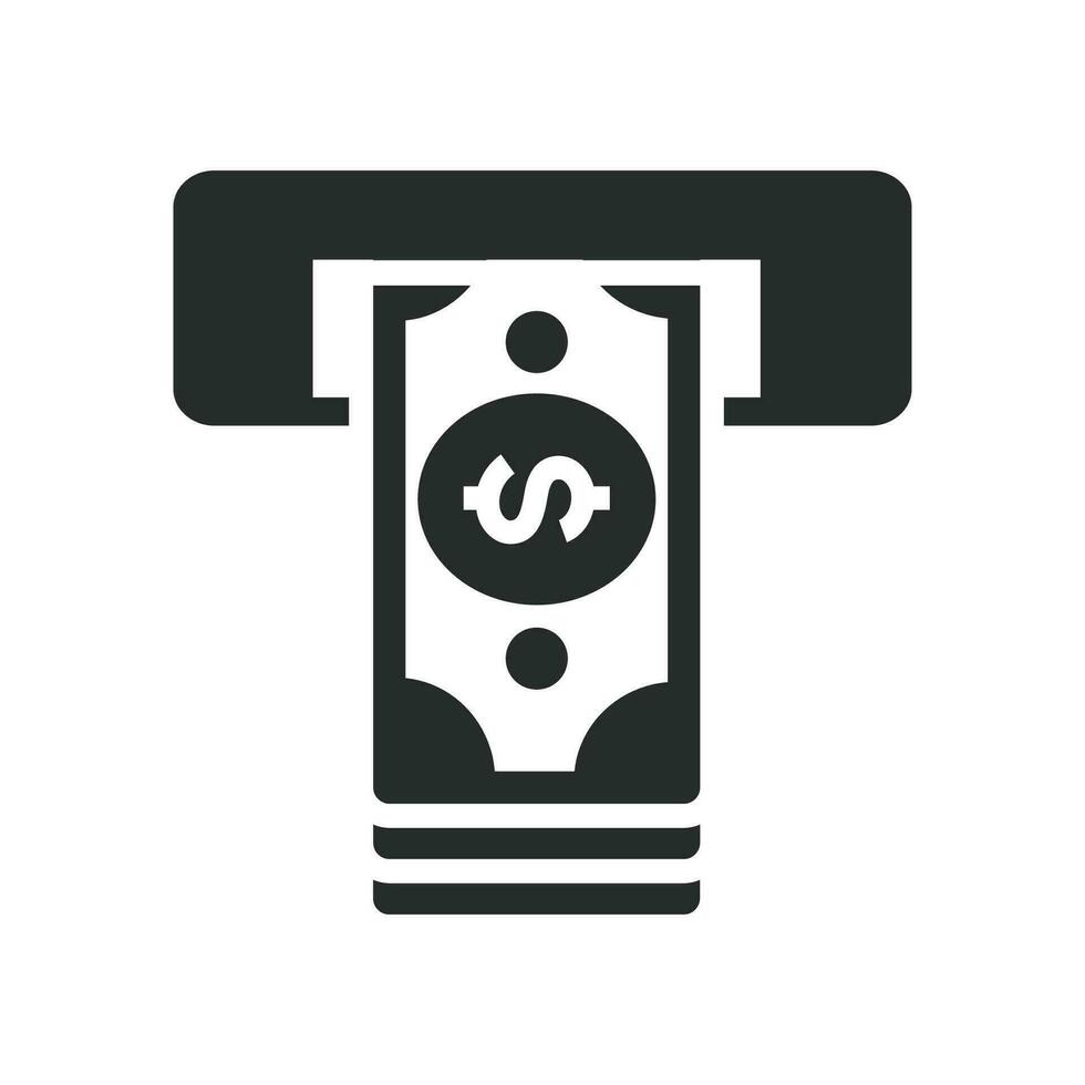 atm  icon vector design illustration atm business concept