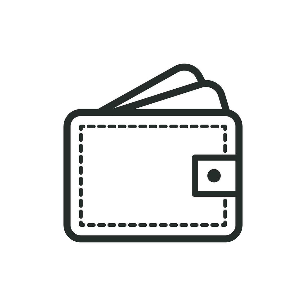 wallet icon vector design illustration saving money concept