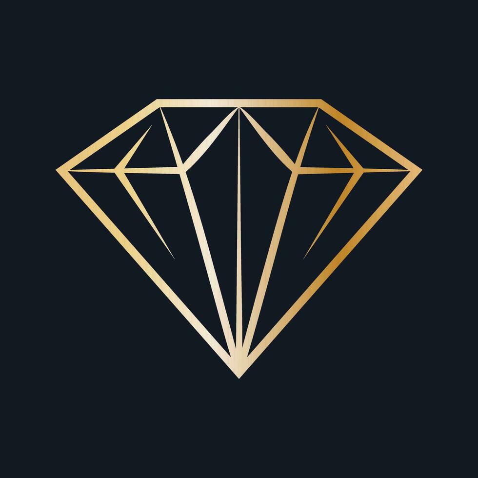 diamante Roca vector icono diseño. joyería logo diseño.