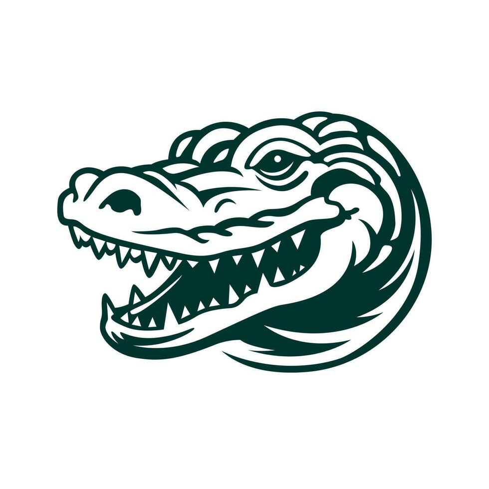 Crocodile vector icon design. Alligator logo symbol design.