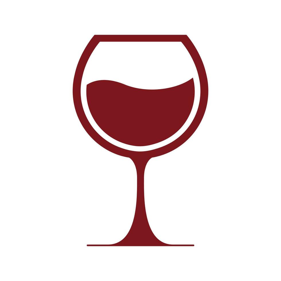 vaso de vino vector icono diseño. lagar vector símbolo.