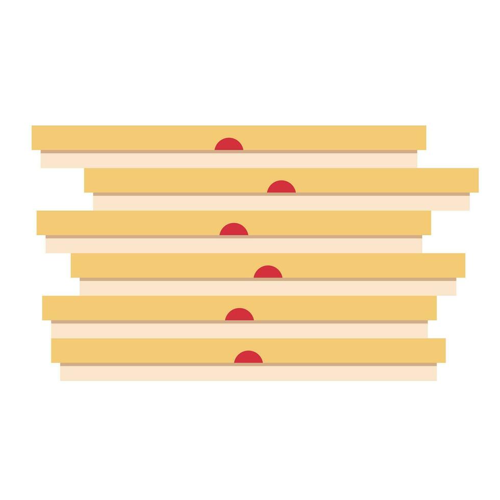 Boxes for pizza. Boxes isolated on white background. Vector illustration.