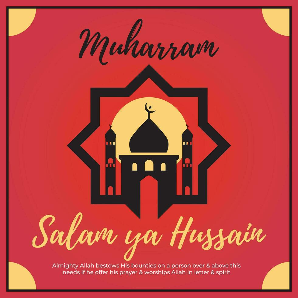 Free Vector Muharram Post