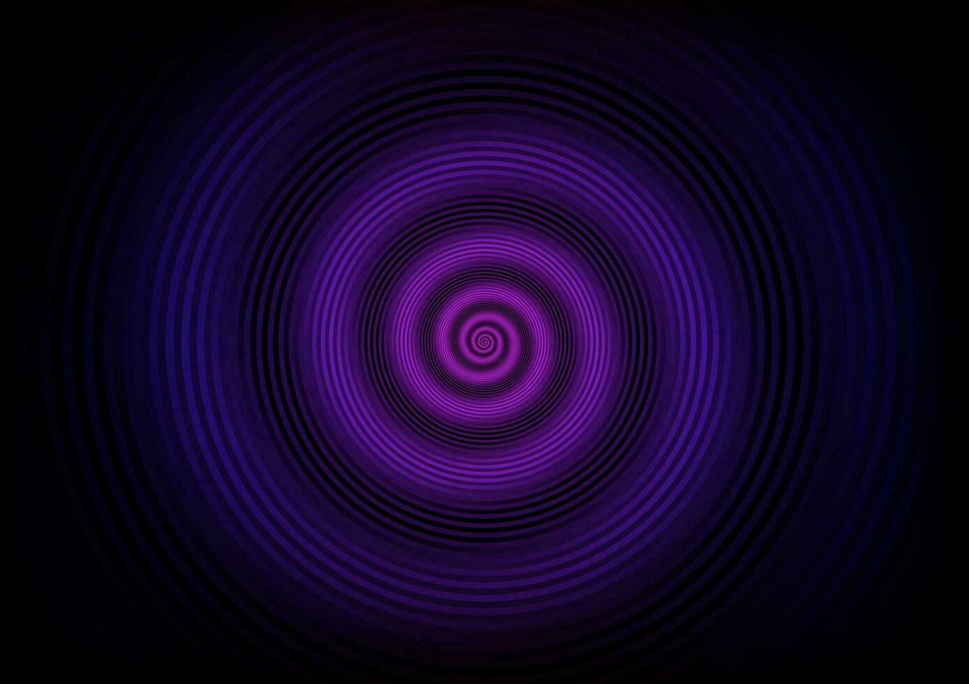 Abstract spiral hold line wave circle dark purple background vector