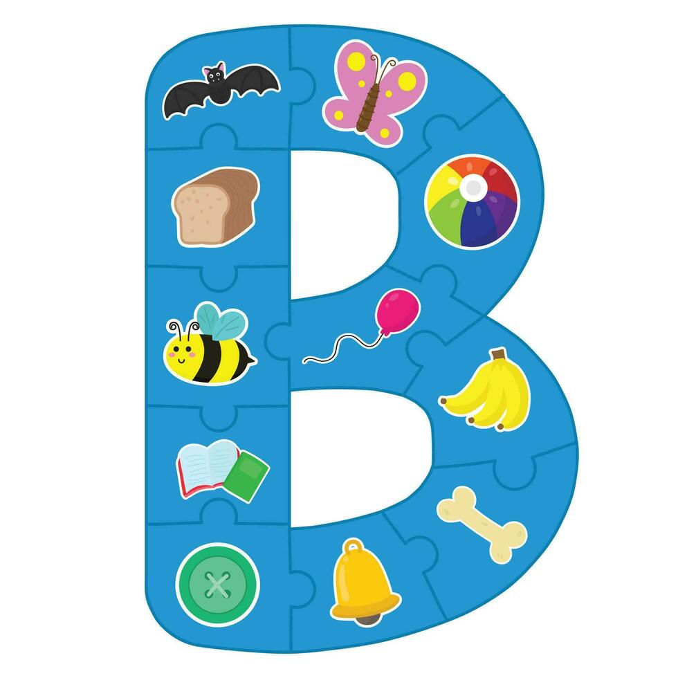 Alphabet jigsaw puzzle. 26509835 Vector Art at Vecteezy