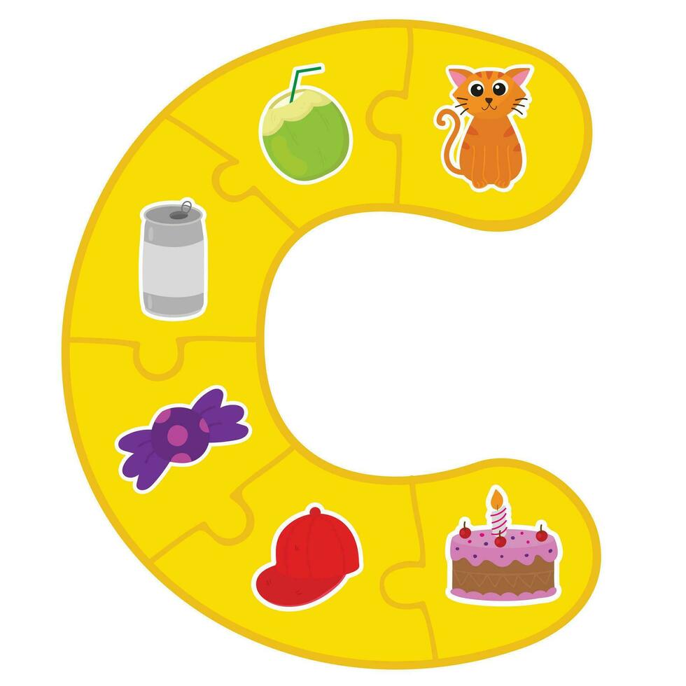 Alphabet jigsaw puzzle. 26509836 Vector Art at Vecteezy