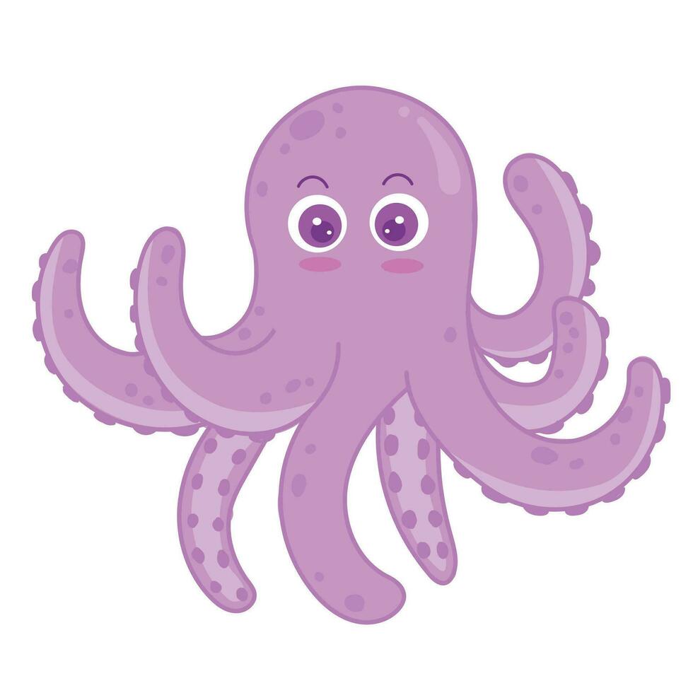 A Octopus Cartoon vector