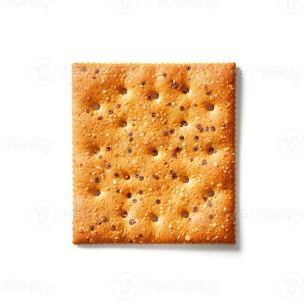 Cracker Isolated on White Background photo