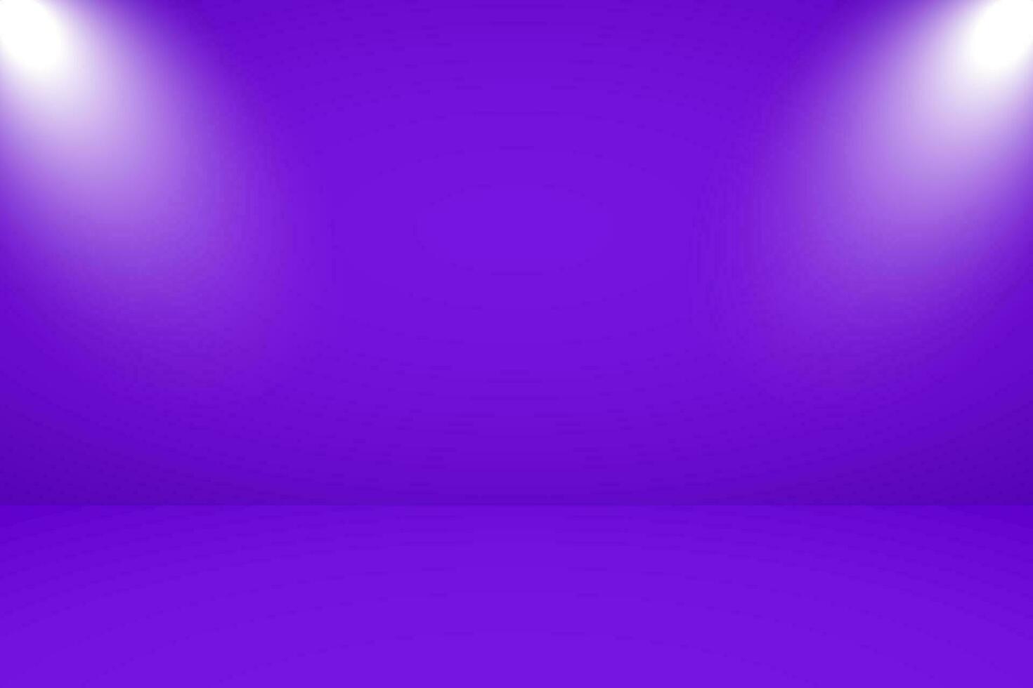 Vector illustration of empty studio with lighting and magenta background for product display