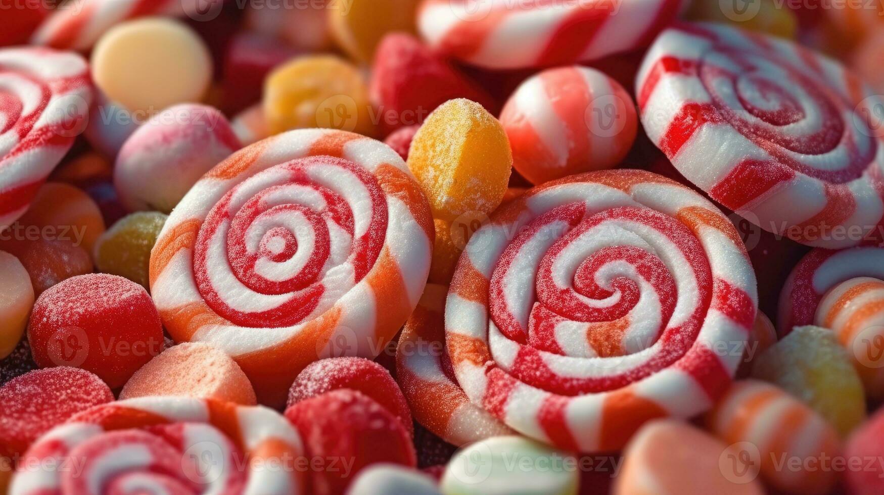 Candies background AI Generated photo