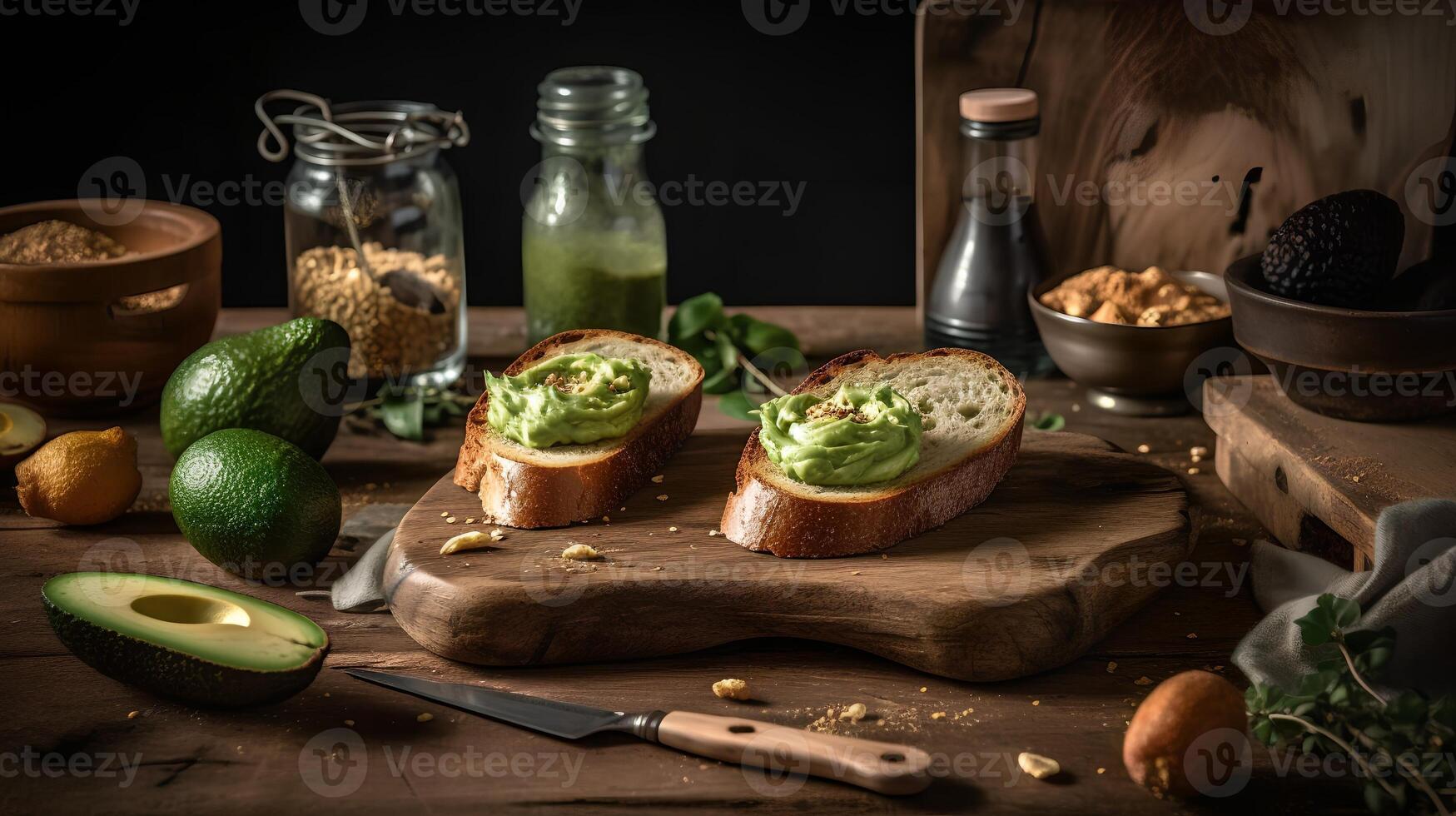 Avocado toast aesthetic photo