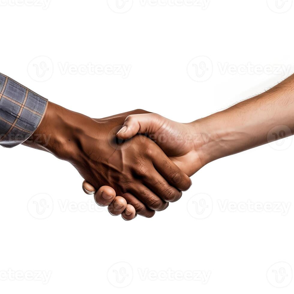 Handshake on White Backgroud photo