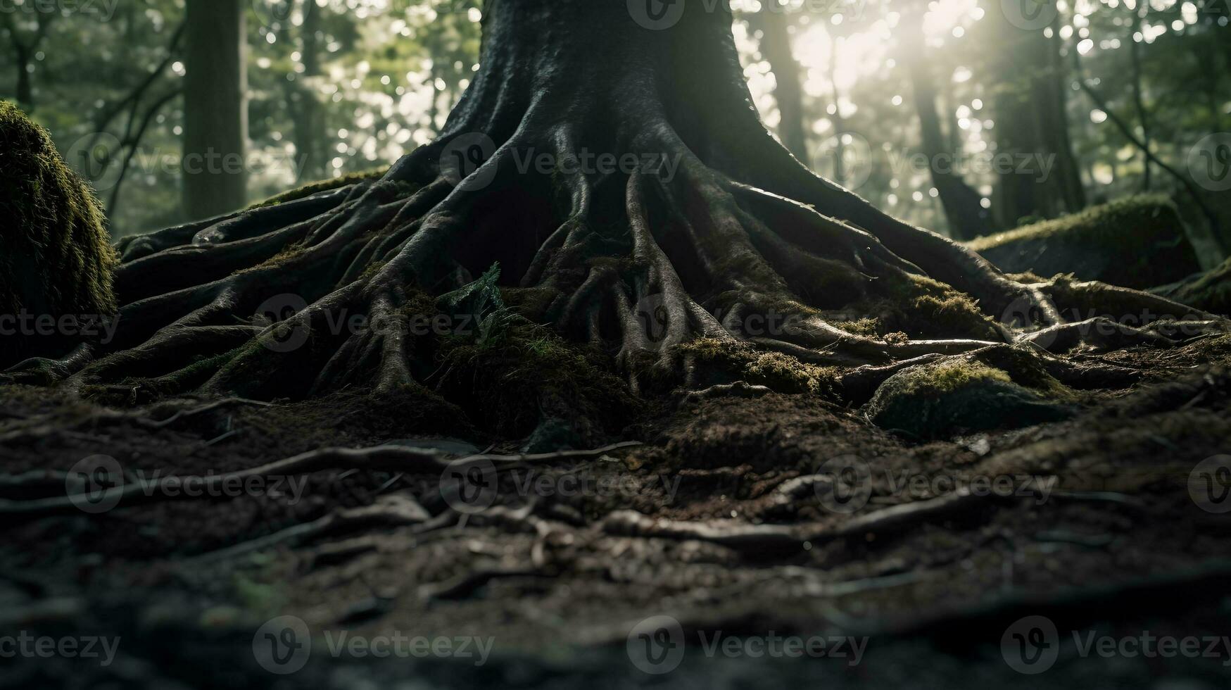 Tree Roots AI Generated photo