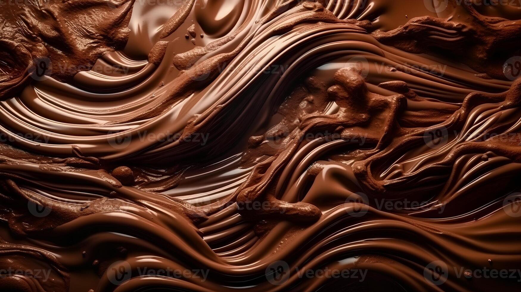 Melted Chocolate Background AI Generated photo