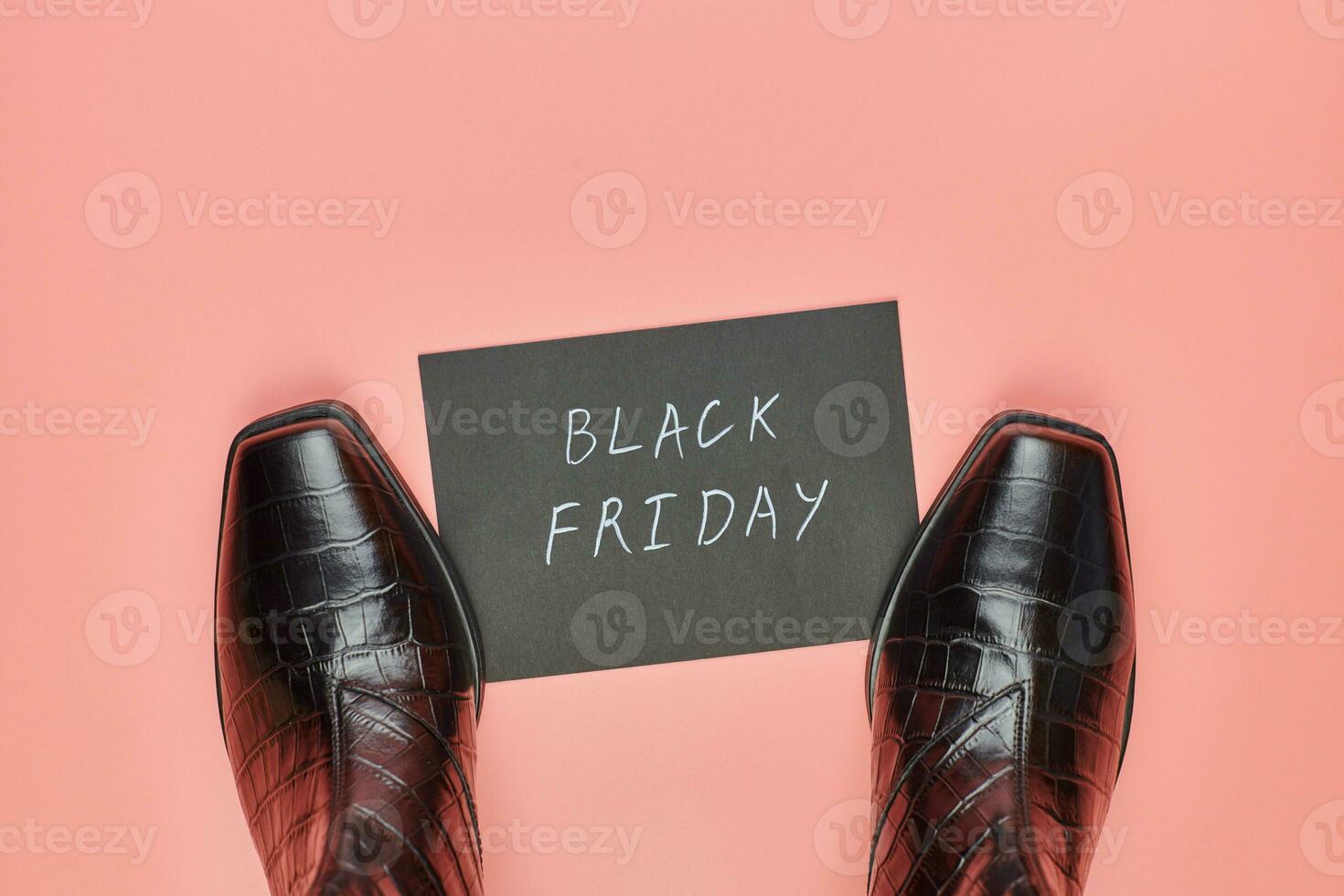 Black friday in shoes store concept photo