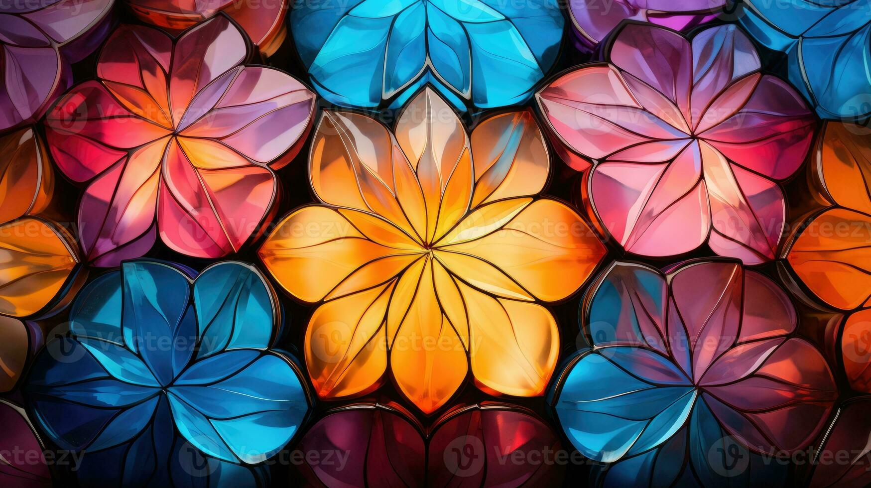 Colorful glass background AI Generated photo